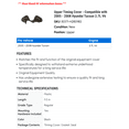 thumbnail image 2 of Upper Timing Cover - Compatible with 2005 - 2008 Hyundai Tucson 2.7L V6 2006 2007, 2 of 2