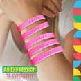 thumbnail image 7 of Dazzling Toys Breast Cancer Awareness Pink Bracelets - Pack of 24 2 DOZEN, 7 of 7