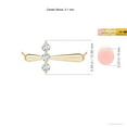 thumbnail image 4 of ANGARA Lab Grown Diamond Sideways Cross Necklace for Women in 14K Yellow Gold (Size-3.1mm| Color-F-G| Clarity-VS) | April Birthstone, Anniversary, Jewelry Gift for Women | Lab-Grown Diamond Necklace, 4 of 7