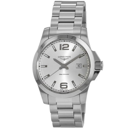 Longines Conquest Quartz Silver Dial Men's Watch L3.760.4.76.6