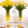 thumbnail image 3 of YiFudd Romantic Tulip Night Light, 10pc Artificial Flower Night Light,Tulip Night Light Warm Glow LED Bouquet, White, 3 of 6
