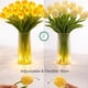 thumbnail image 4 of Juego de 10 luces nocturnas artificiales con tulipanes, flores brillantes con modos LED blanco cálido y RGB para dormitorio, decoración del hogar, tulipanes artificiales recargables por USB para sala, 4 of 7