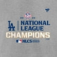 thumbnail image 4 of Men's Fanatics Heather Gray Los Angeles Dodgers 2024 National League Champions Locker Room Big & Tall T-Shirt, 4 of 4