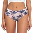 thumbnail image 1 of Fotbe Tropics Palm Trees Calzones Estampados para Mujer – Ropa Interior de Algodón, Cómoda, Suave y Elástica-X-Large, 1 of 6