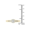 thumbnail image 4 of 1/4 Carat T.W. Diamond Cluster 10kt Yellow Gold Engagement Ring, 4 of 5