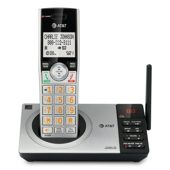 Teléfono inalámbrico AT&T DECT 6.0 ampliable con sistema de respuesta