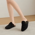 thumbnail image 6 of Lezzglt Suede Clogs for Women & Men Cork Footbed Leather Mules Potato Shoes|Non-slip Sole, Adjustable Metal Buckle, Slip-on Sandals Potato Shoes with Arch Support for Indoor and Outdoor，Black, 6 of 6
