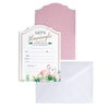 Lillian Rose Flamingo Theme Bridal Shower Invitation Set of 24