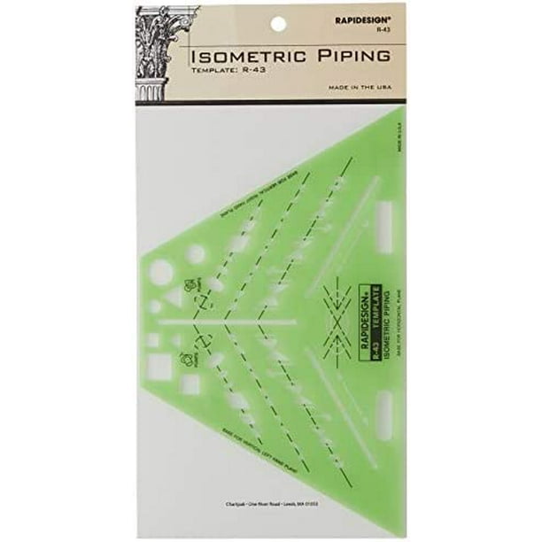 Rapidesign Isometric Piping Template 1 Each (R43) Walmart com Rapidesign Isometric Piping Template 1 Each (R43) Walmart com