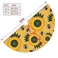 thumbnail image 3 of Sikiie Bees and Sunflowers 30-48 inches {designName} Print Christmas Tree Skirt Snowman Xmas Tree Skirt with Edge Christmas Decorations for Holiday Party36", 3 of 7