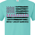 thumbnail image 4 of Inktastic Breast Cancer Awareness Pink Ribbons and Flag T-Shirt, 4 of 5