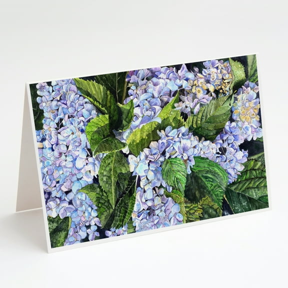Hydrangea Greeting Cards and Envelopes Pack of 8