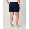 thumbnail image 6 of Hanes Women's Jersey Pocket Shorts, 7" Navy XL, 6 of 9
