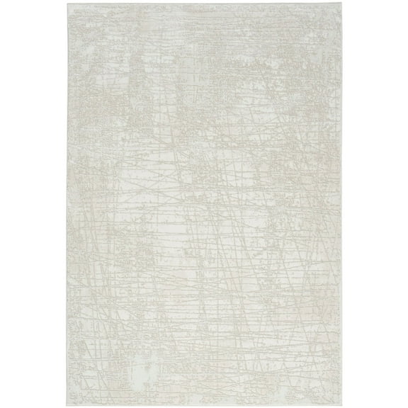 Nourison Home Texture Abstract Indoor Area Rug Ivory Grey 7'10" x 9'10"