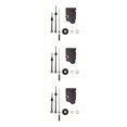 thumbnail image 1 of QualitChoice Moderne Suspendu Ménage Point de Croix Horloge Balançoire Réparation Quartz Horloges Pendule Mouvement Pièces Partie Arbre pour Outils d'Horlogerie Noir 3Set, 1 of 6