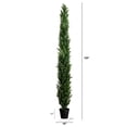 thumbnail image 3 of Nearly Natural Tall Cedar Pine Artificial Tree with Planter - 10', 3 of 9