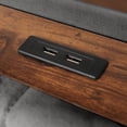 thumbnail image 6 of Furvclv Full Size Upholstered Platform Bed With Hydraulic Storage System, LED Lights, USB Charging Slat Mattress Foundation, No Box Spring Needed For Bedroom Living Room, 6 of 9