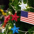thumbnail image 2 of Estrellas Colgantes Adornos De Árbol Del 4 De Julio Decoraciones Del Día De La Independencia Para La Fiesta En El Hogar Interior Al Aire Libre Methold HA039803-04, 2 of 5