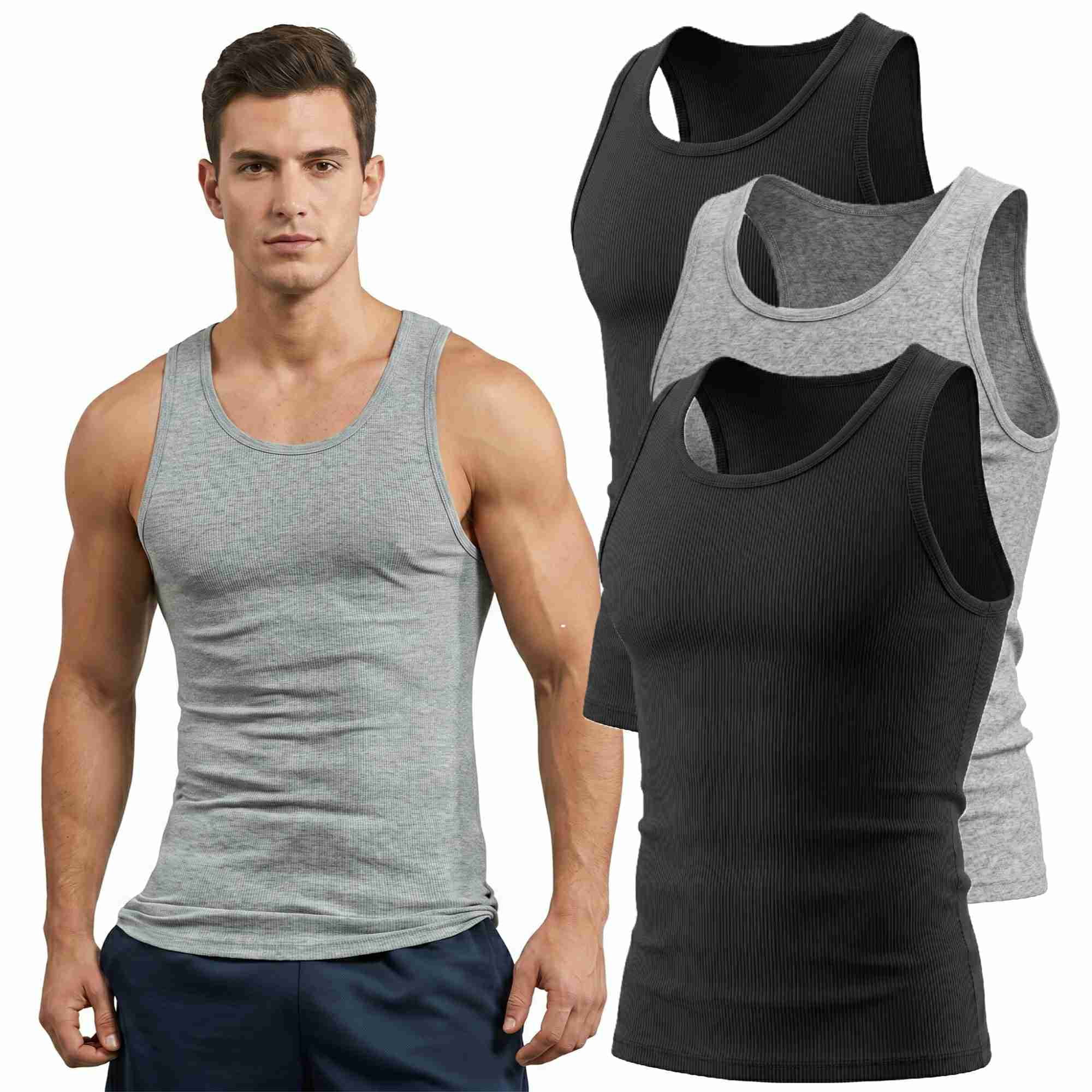 Threads Men's Undershirt, Ultra-Soft Tank, Moisture Wicking, Anti