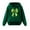Light Green, variant on Girls Hoodies Long Sleeved Hooded Letter Leaf Print Mint Green Graphic Fall Sweatshirts 3-4 Years