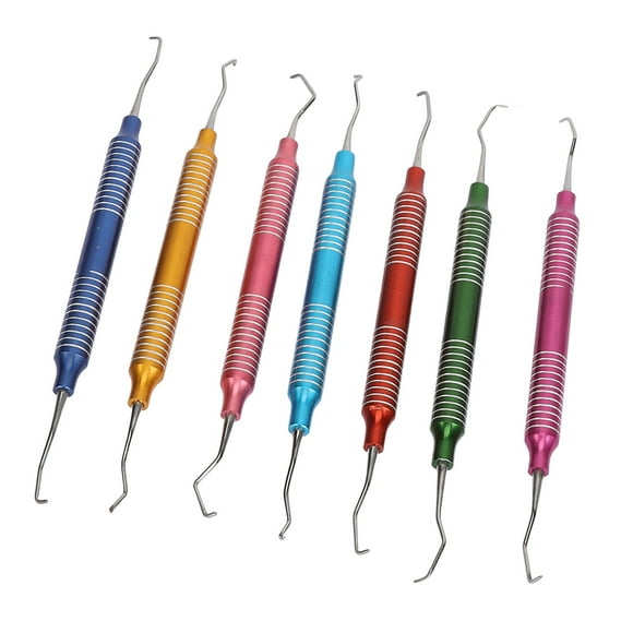 Oral Anterior Hoe Scaler, 7pcs Anterior Posterior Sickle Scaler For