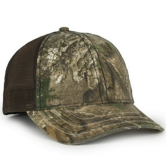 Outdoor Cap CWF-310 Camo with Flag Undervisor Cap-Realtree® APX®/AM