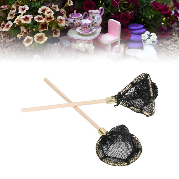 Dollhouse Fishing Net, Miniature Fishing Net Trilateral Lifelike Appearance  For Doll Garden For Decoration