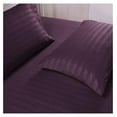 thumbnail image 4 of saney XL Stripe Sheet Set - Luxury Hotel 1800 Premier Bedding Sheets & Pillowcases - Ultra Soft Breathable & Cooling Bed Sheets - Wrinkle Resistant - 4 Piece Set - XL, Purple, 4 of 7