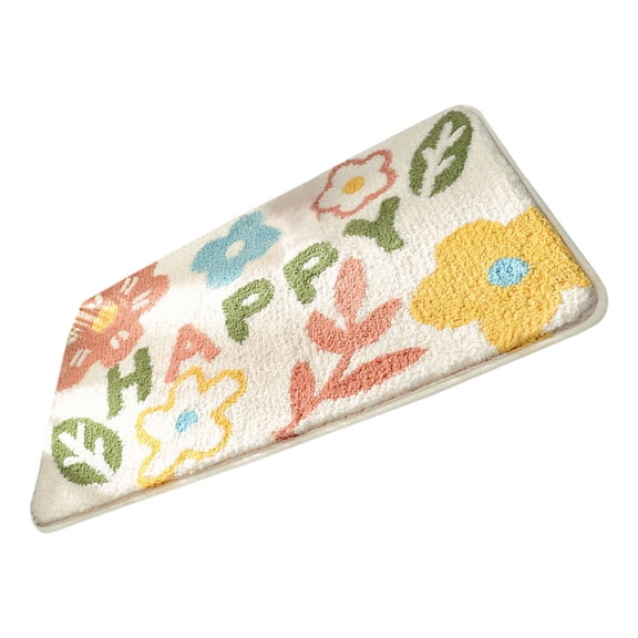 NUOLUX Bathroom Floor Mat Non Skid Safe Material Assorted Color Decorative Ground Cushion
