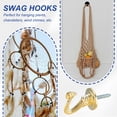 thumbnail image 6 of Uxcell Swag Hooks Heavy Duty Ceiling Hooks with Hardware Installation for Plants and Chandeliers Gold, 6 of 7