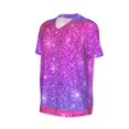 thumbnail image 2 of Balery Pink Purple Glitter Baseball Jersey for Men Casual Button Down Shirts Short Sleeve Active Team Sports Uniform-3X-Large, 2 of 9