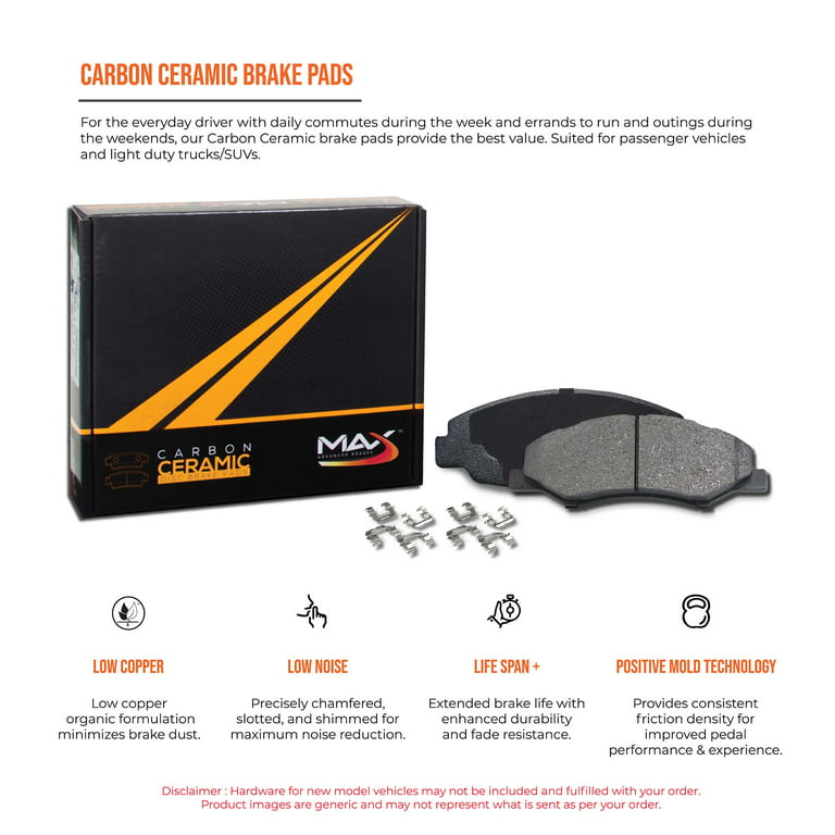 Max Advanced Brakes Premium XD Cross-Drill Fr Rotors w/Cr'mc Brake Pads  KT128621