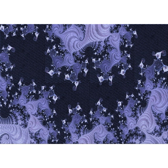 Ahgly Company Indoor Rectangle Patterned Night Blue Area Rugs, 2' x 5'
