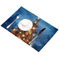thumbnail image 4 of EREHome Christmas Tree Placemat Plate Holder Set of 6, Table Mats Protector 12x18 inch, 4 of 5
