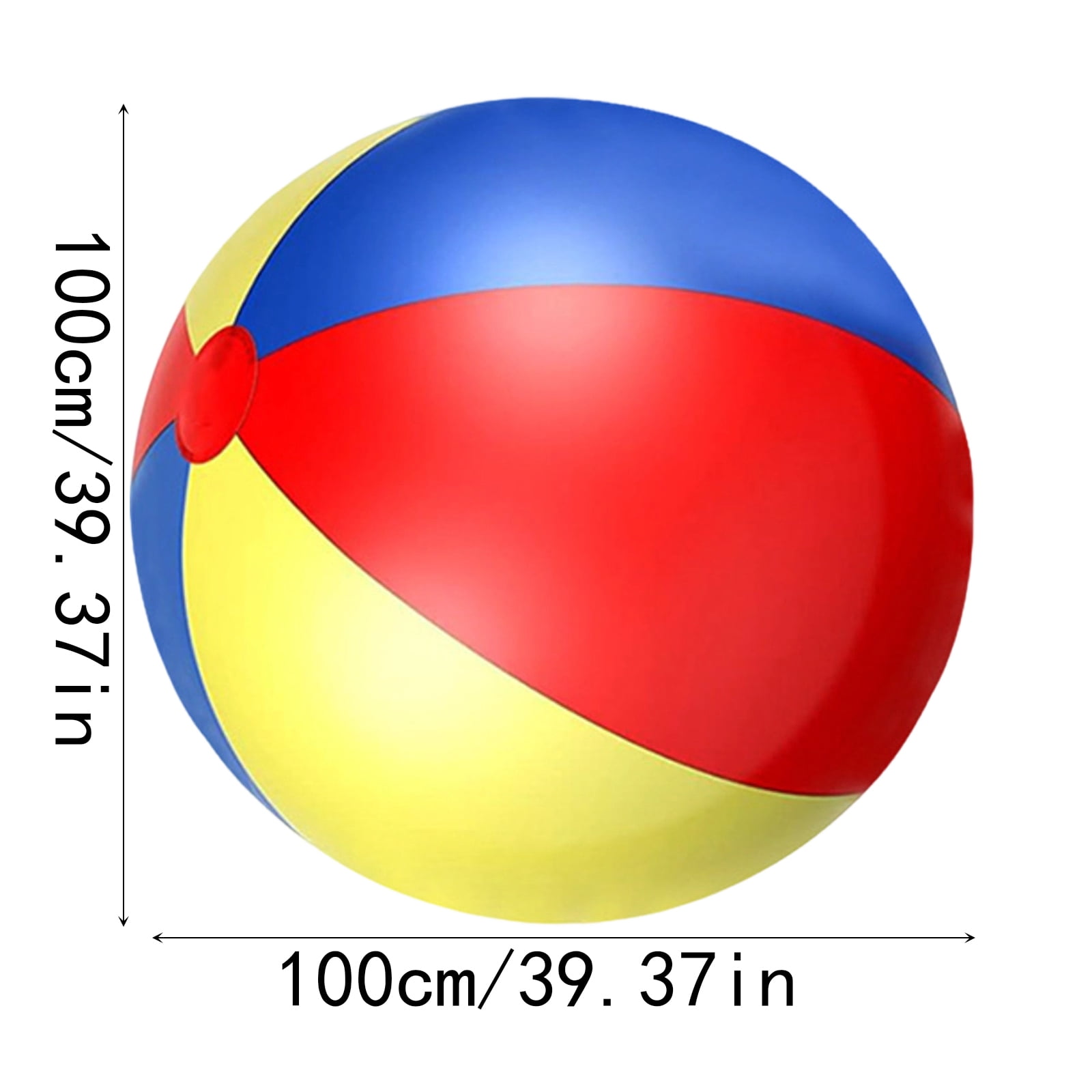 Inflatable Soccer Ball Beach Ball Lightweight Bouncy Sports Ball for Outdoor Backyard and Pool Summer Activities 31inch