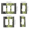 thumbnail image 2 of Yayeee Rocker Switch Wall Plate 2-Gang 4.7"x4.6" Home Decorative Outlet Cover, Green Flowers, 2 of 6