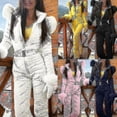 thumbnail image 3 of Traje de nieve cálido para invierno, pantalones deportivos al aire libre, traje de esquí, mono impermeable, 3 of 4