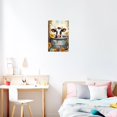 thumbnail image 4 of ZHONGYUTONG Cow Bathroom Wall Art Canvas Cow Baby in Bucket Picture Cute Cow Poster Print Rustic Farmhouse Animal Flower Painting Wall Decor (12.00" x 18.00"), 4 of 6