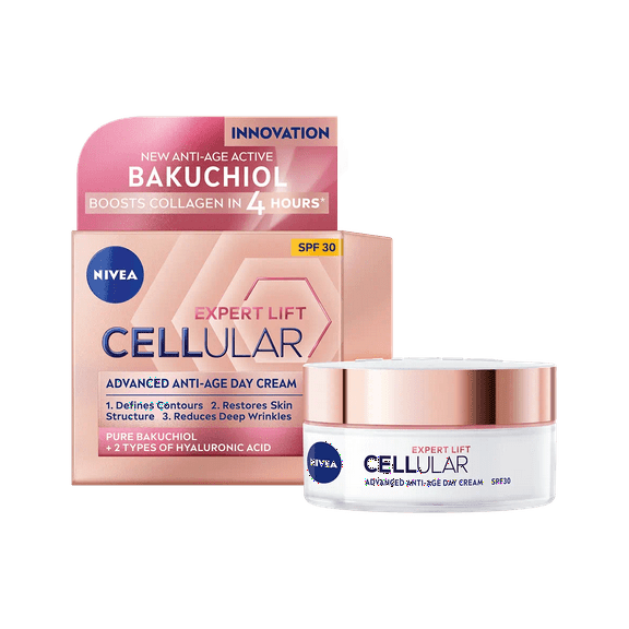 Nivea Cellular Expert Lift Pure Bakuchiol   HA Anti-Age Day Cream SPF30 50ml