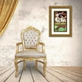 thumbnail image 3 of Vintage Apple Collection 22x32 Gold Ornate Wood Framed with Double Matting Museum Art Print Titled - Lucky Dogs, 3 of 4