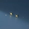thumbnail image 5 of K-KED Tiny Cross Star Stud Earrings Student 925 Sterling Silver-Rose Gold, 5 of 7