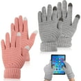thumbnail image 1 of braveheart 2a Of Tablet Experience With Touch Screen Gloves Suitable For All Kinds Grey+Pink, 1 of 6