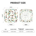 thumbnail image 6 of Gaeub Pretty Floral With Leaves Square Chair Seat Covers, Stretch Fitted Printed Chair Seat Cushion Cover for Kitchen, Office - One Size, 6 of 9