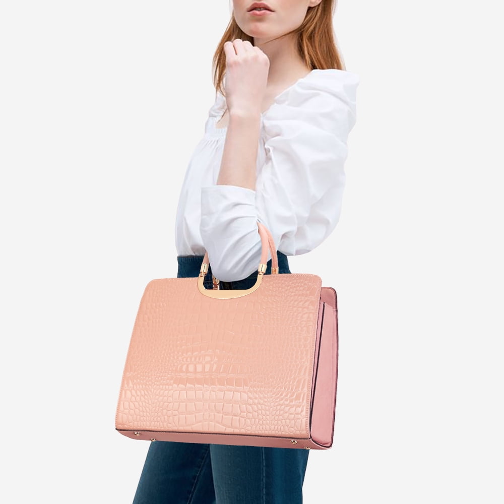 Dasein Women Handbag Top Handle Shoulder Bag Tote Satchel Purse Work Bag with Matching Wallet