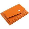 thumbnail image 3 of JAM Leather Snap Business Card Case, 1/Pack, Orange, Angular Flap, 3 of 3