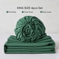 thumbnail image 2 of MR&HM Bedding King Size Sheet Set 4 Pcs, Super Soft Brushed Microfiber King Sheets, Cozy Bed Sheets for All Seasons (King Size, Green), 2 of 7