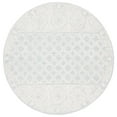 thumbnail image 3 of Safavieh Abstract Dusko Trellis Wool Area Rug, Blue/Ivory, 6' x 6' Round, 3 of 12