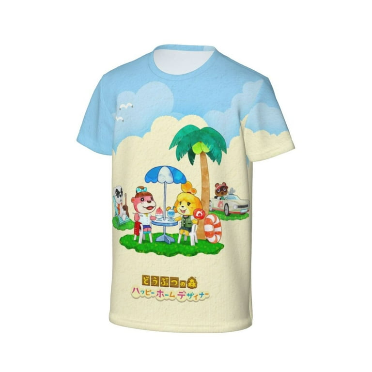 Kids Animal Crossing Shirts 3D Printing Cartoon T Shirt Casual Top