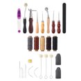 thumbnail image 4 of 27 piezas de herramientas para trabajar el cuero Nikou kit de costura y reparación, 4 of 15