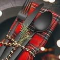 thumbnail image 5 of 20 Piece Matte Silverware Set, Stainless Steel Cutlery Black Sanded Cutlery, 5 of 5